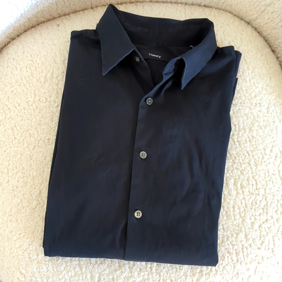Theory Men's SylvainGood Cotton Shirt - Picture 5 of 9